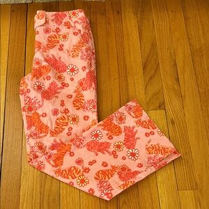 Lilly Pulitzer White Label Tango Tiger Crop Pant